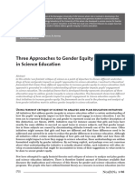 Three Approaches To Gender Equity in Science Education: Astrid Sinnes