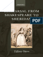 Rehearsal From Shakespeare To Sheridan O PDF