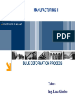 MANUFACTURING II: BULK DEFORMATION PROCESS TUTORIAL