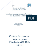 Analyse Des Taches Motrices PDF