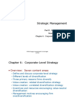 Strategic Management: Part II: Strategic Actions: Strategy Formulation Chapter 6: Corporate-Level Strategy