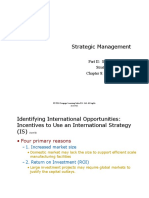 Strategic Management: Part II: Strategic Actions: Strategy Formulation Chapter 8: Global Strategy