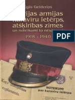 Latvijas Armijas Karaviru Ieterps, Atskiribas Zimes Un Noteikumi To Nesasanai 1918-1940 (Lat)