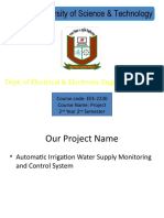 Automatic Irrigation Project Slide