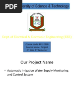 Automatic Irrigation Project Slide