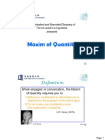 Maxim of Quantity PDF