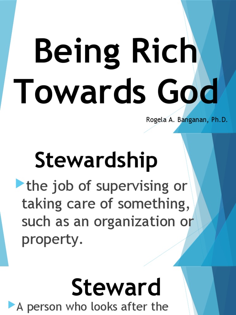 Being Rich Towards God | PDF | Solomons | Gospel Of Matthew