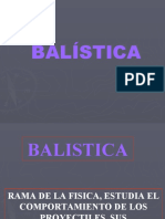 CLASE DE BALISTICA