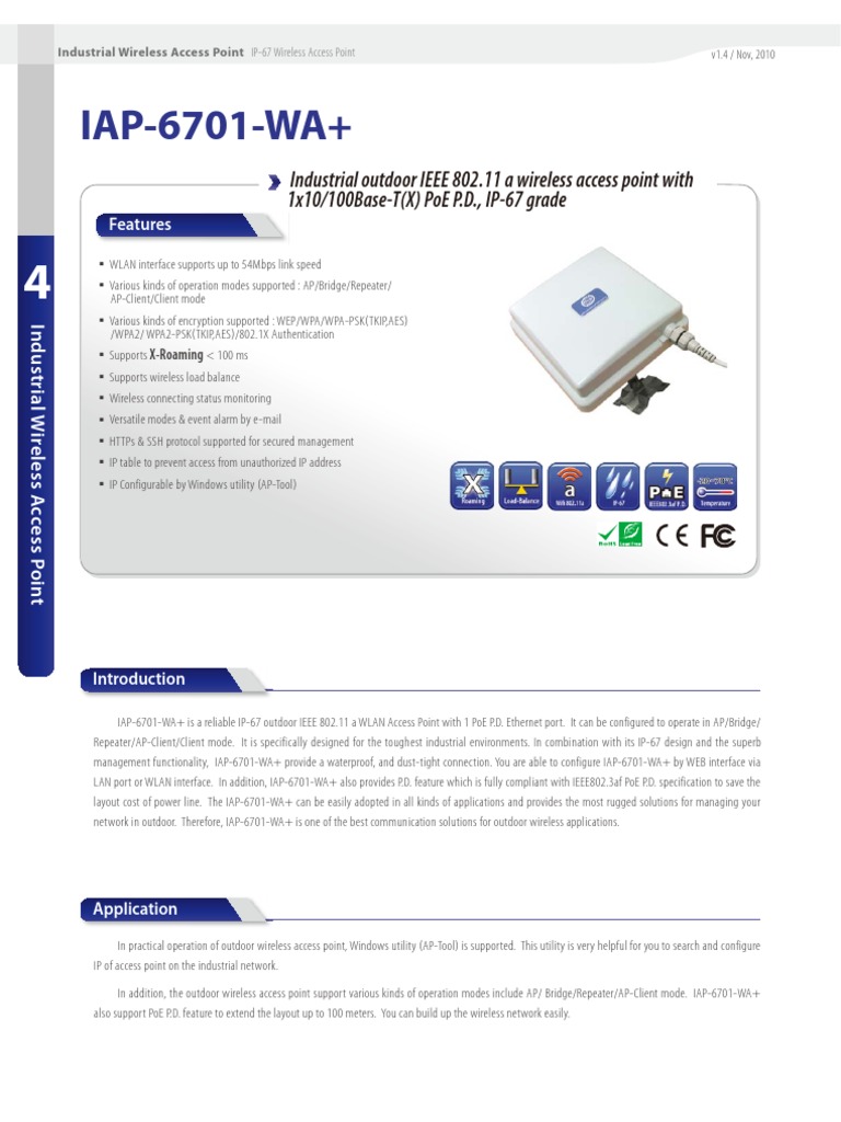 Industrial Outdoor Wireless AP Guide | PDF | Wireless Lan | Wireless ...