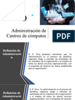 Administración de Centros de Cómputos