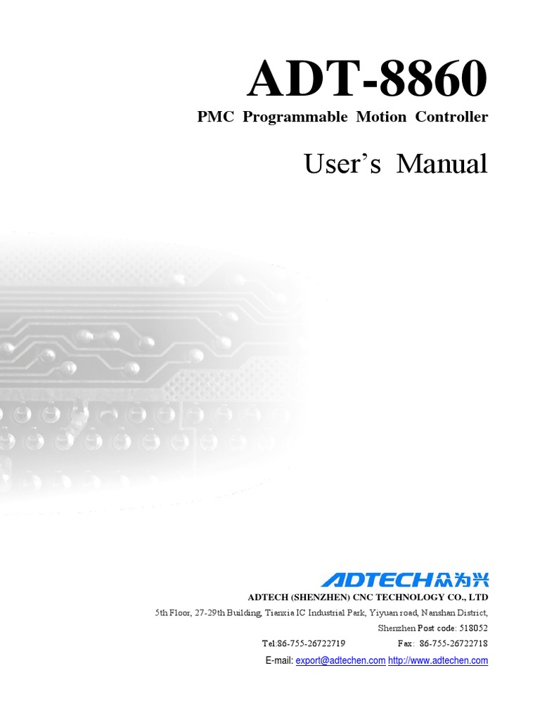User's Manual: PMC Programmable Motion Controller | PDF