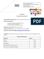 Guia No. 24 de Trabajo - 2do Basico - Principios Del Entrenamiento