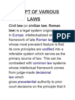 Concept of Laws