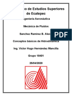 3.1 Conceptos Basicos de La Hidrodinamica, Sanchez Ramirez B. Alexis