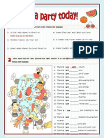 There Is A Party Today Grammar Drills Information Gap Activities Picture - 92015