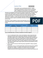 4 - D - Project Communication Plan