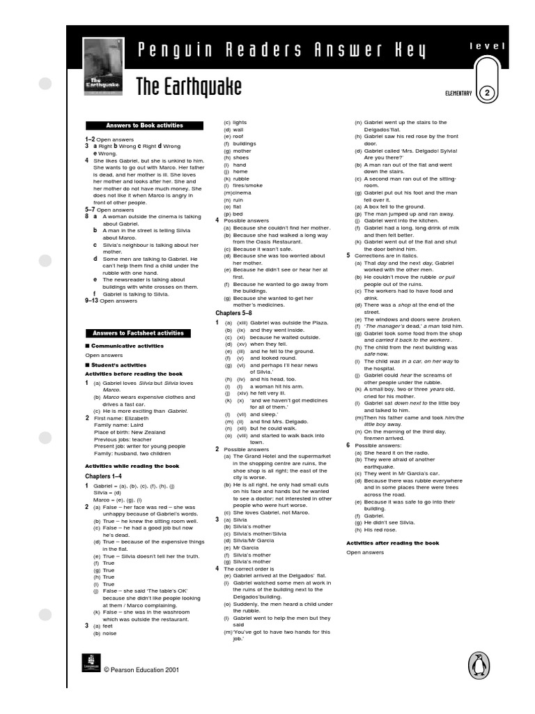 earthquakes webquest answer key