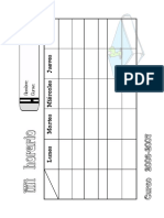 Plantilla Horario