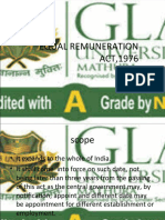 Equal Remuneration Act 1976