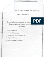 Document (117 Pages) :vladimir PARAISON Aquitté Suite À L'appel Rendu Par La Cour D'appel Des Gonaives, Le 7 Mai 2019