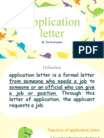 Application Letter: By: Elin Kusmayanti