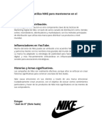 Estrategias Que Utiliza NIKE para Mantenerse en El Mercado