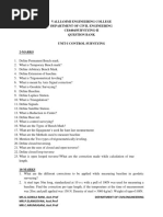 Valliammi Engineering College Department of Civil Engineering Ce6404/Surveying-Ii Question Bank Unit-I Control Surveying