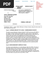 Sagal Hussein Criminal Complaint