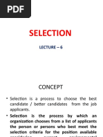 Selection Process | PDF | Background Check | Validity (Statistics)