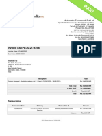 Domain Renewal Invoice for The Skills Academy