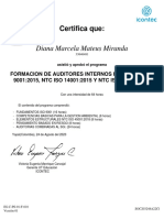 Formación de auditores internos HSEQ certificado