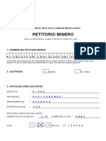 Formulario de Petitorio Minero - 2019_ LEGISLACION MINERA