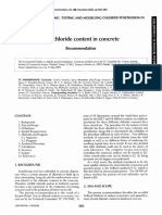 Analysis of Total Chloride Content in Concrete: Recommendation