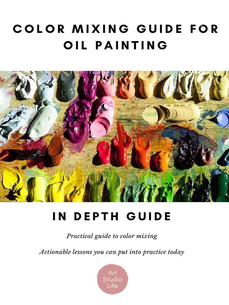 Color Mixing Guide For Oil Painting PDF Color Yellow