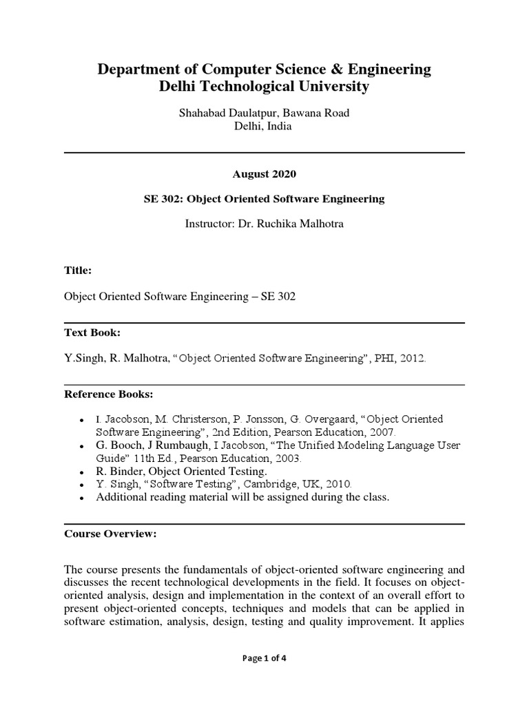 Object Oriented Software Engineering Project | PDF | Unified Modeling