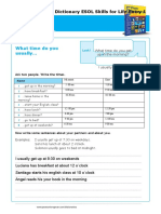 Telling The Time Worksheet