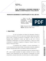 Parecer Do Relator Da PEC 199 de 20019 - Dep. Fabio Trad - Protocolado PDF