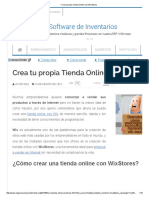 Crea tu propia Tienda Online con WixStores