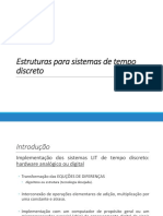 Estruturas para Sistemas de Tempo Discreto