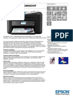 Impresora Multifuncion Epson Workforce WF 2860dwf c11cg28402 Ficha Tecnica