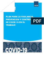Plan para La Vigilancia, Prevencion Covid 19 en El Trabajo - Consorcio Chaca PDF