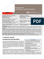 Response Plan South Sudan: Complex Emergency: A. Situation Analysis