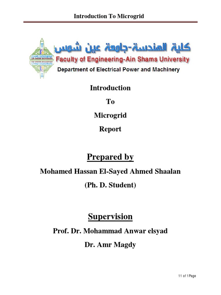 Introduction To Microgrids Overview Pdf Distributed Generation