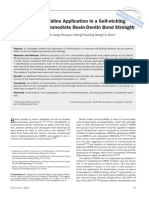 Effect of Chlorhexidine Application in A Self-Etching Adhesive On The Immediate Resin-Dentin Bond Strength