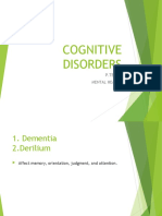 Cognitive Disorders: P.Tembo Mental Health