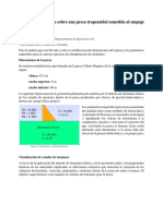 Análisis de Tensiones Sobre Una Presa Trapezoidal Sometida Al Empuje de Un Fluido PDF