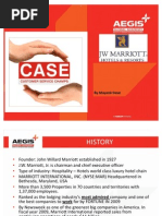 Case on JW Marriot - Hotels & Resorts