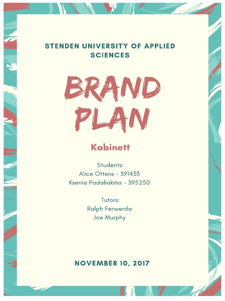Brand Plan PDF Retail Brand