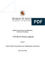 COVID-19 Tweets Analysis: Smith Analytics Consortium Data Series Workshop