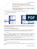 Administración de MySQL mediante consola